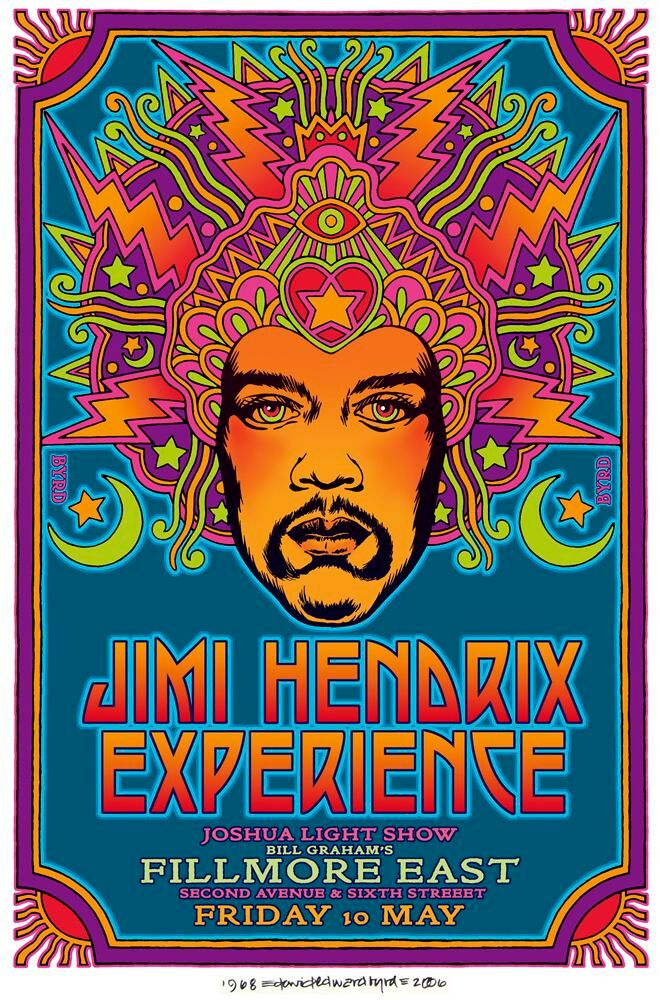 Jimi Hendrix Poster (Click For full image) | Best Movie Posters
